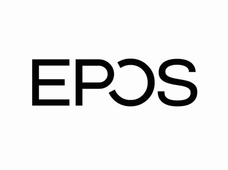 Large EPOS logo in black and white