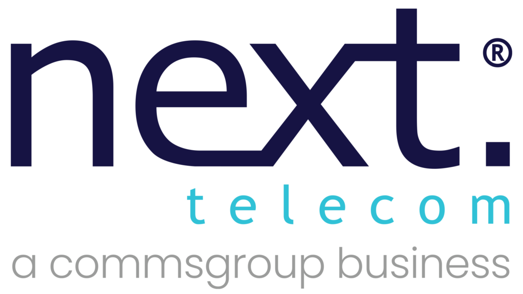 Large Next telecom a commsgroup business logo